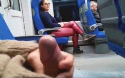 Dickflash girl on subway likes it
