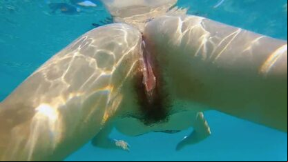 Close Up Vagina Under Water